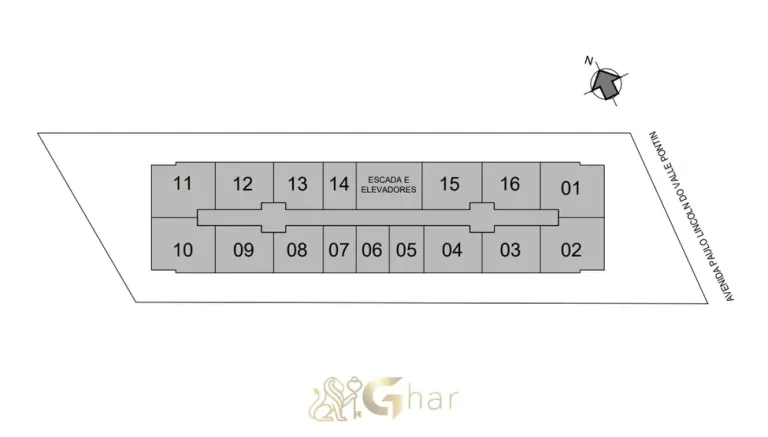Planta geral das tipologias disponíveis em apartamentos no bairro do Jaçanã, São Paulo