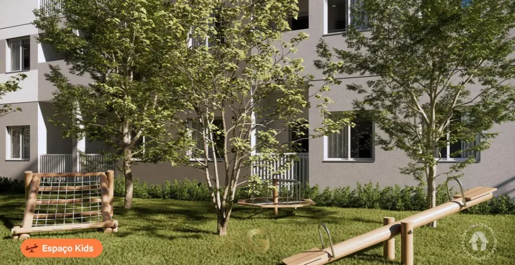 Playground em condomínio residencial no bairro do Ipiranga, na Zona Sul de São Paulo