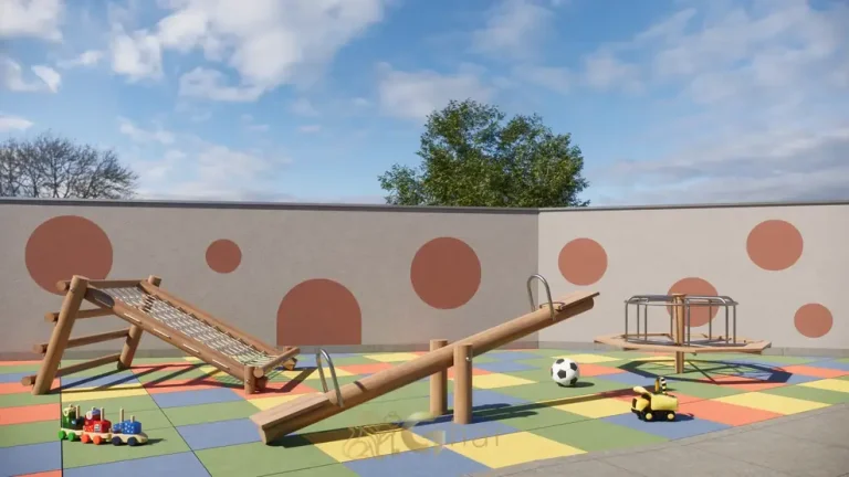 Playground infantil em apartamentos no bairro de Sapopemba, São Paulo