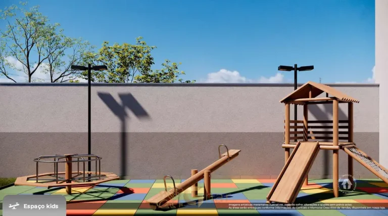 Playground infantil em condomínio residencial no bairro de Sapopemba, na Zona Leste de São Paulo