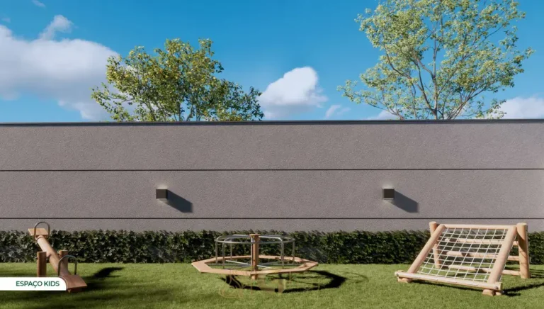 Playground infantil em apartamentos no bairro da Vila Prudente, São Paulo