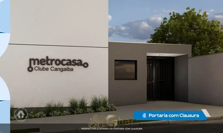 Portaria de acesso com clausura de segurança em apartamentos no bairro do Cangaíba, São Paulo