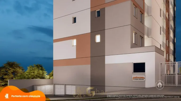 Portaria de acesso com clausura em apartamentos no bairro da Freguesia do Ó, São Paulo