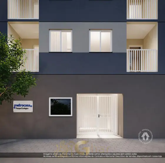 Portaria com clausura do condomínio Metrocasa Parque Ecológico no bairro do Cangaíba, São Paulo