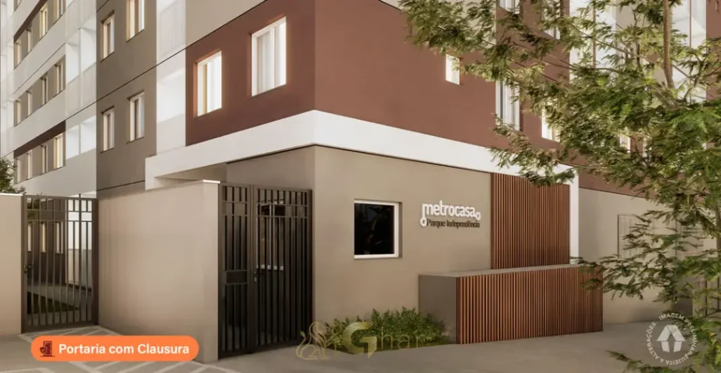 Portaria com clausura e controle de acesso em apartamentos no bairro do Ipiranga, São Paulo