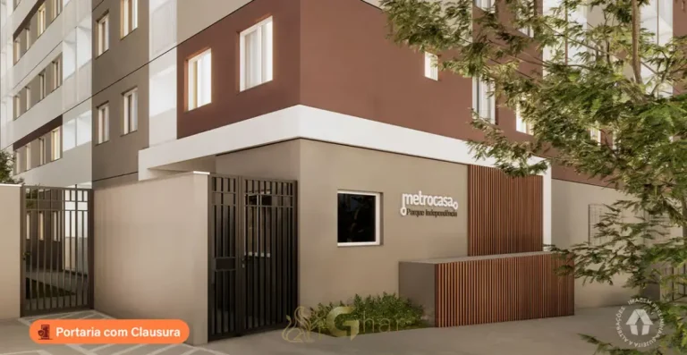 Portaria com clausura e controle de acesso em apartamentos no bairro do Ipiranga, São Paulo