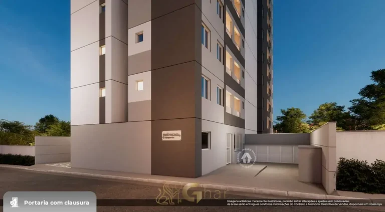 Portaria com clausura e acesso controlado em apartamentos no bairro de Sapopemba, São Paulo