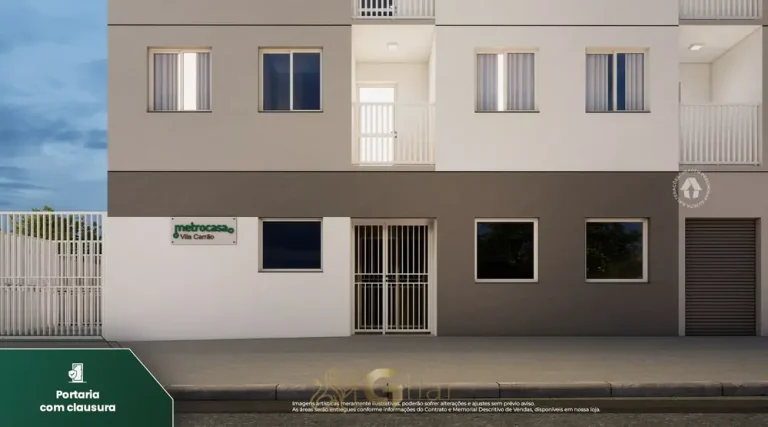 Portaria de acesso com sistema de clausura em apartamentos no bairro do Carrão, São Paulo