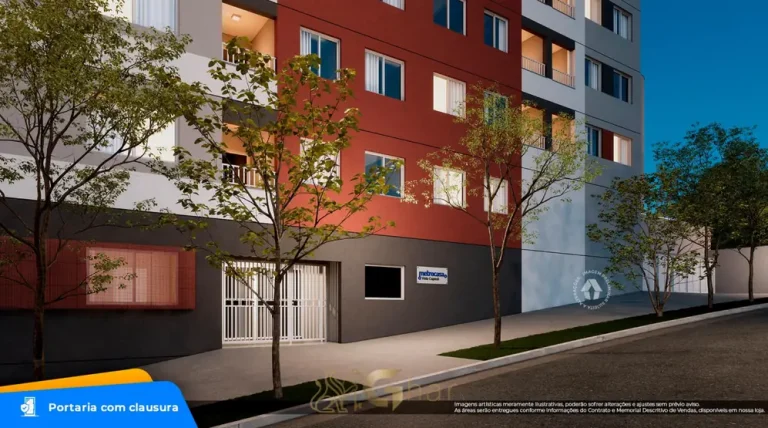 Portaria de acesso com clausura do condomínio Metrocasa Vista Cupecê no bairro da Cidade Ademar, São Paulo