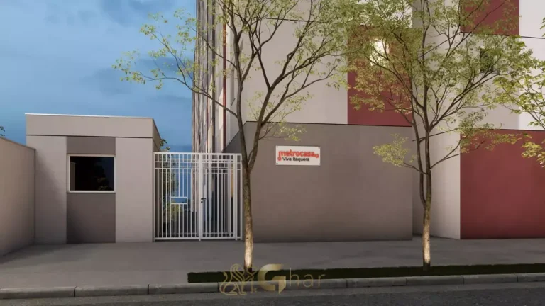 Portaria de acesso com clausura do condomínio Metrocasa Viva Itaquera no bairro de Itaquera, São Paulo