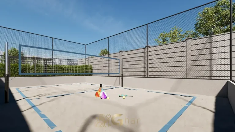 Quadra de beach tennis em condomínio residencial no bairro do Ipiranga, na Zona Sul de São Paulo