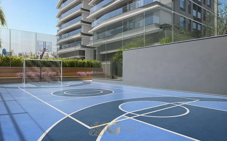 Quadra esportiva em apartamentos no bairro do Brooklin, São Paulo