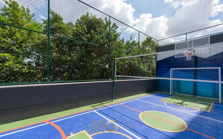 Quadra poliesportiva em apartamentos no bairro do Butantã, São Paulo