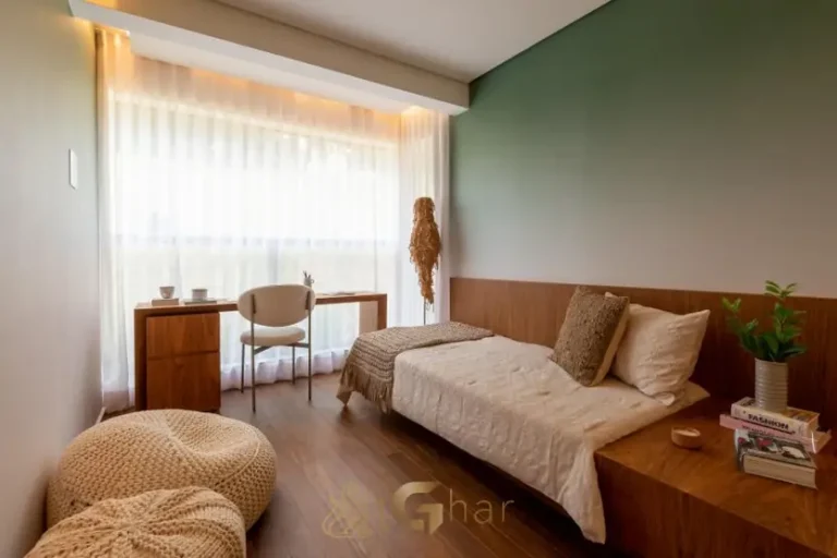 Quarto secundário do apartamento decorado em apartamentos no bairro de Perdizes, São Paulo