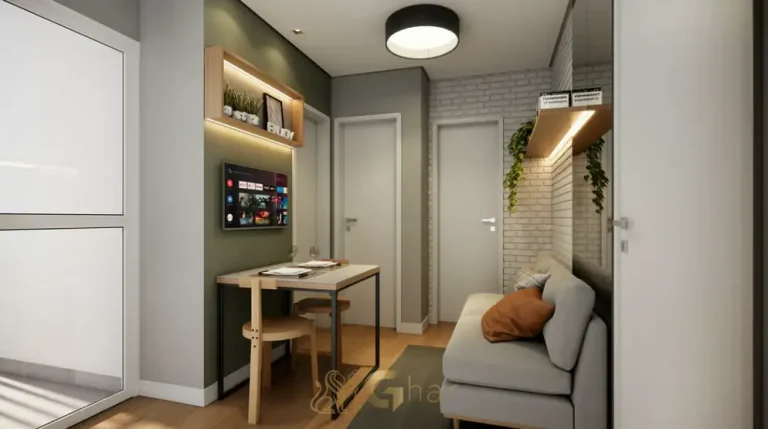 Sala do apartamento decorado em apartamentos no bairro da Vila Ema, São Paulo