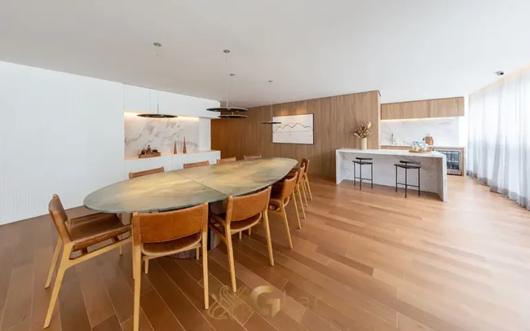 Sala de jantar em apartamentos no bairro de Moema, São Paulo