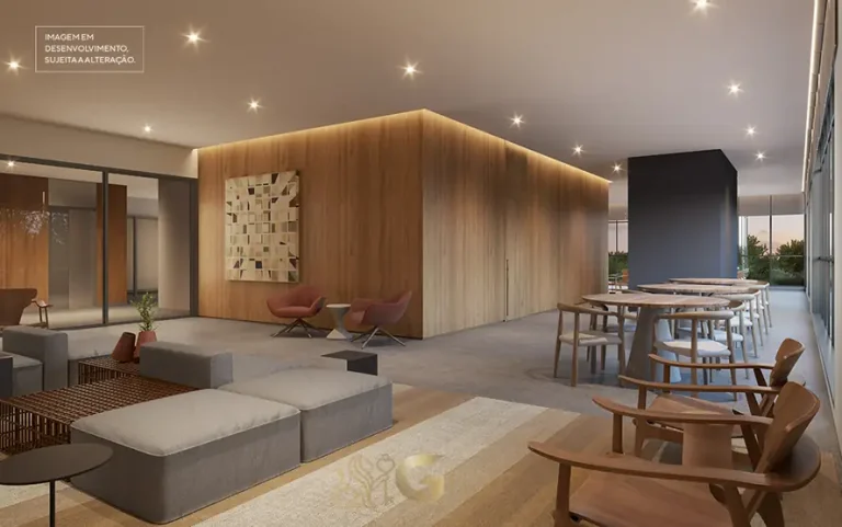 Salão de festas gourmet em condomínio residencial no bairro do Ibirapuera, na Zona Sul de São Paulo