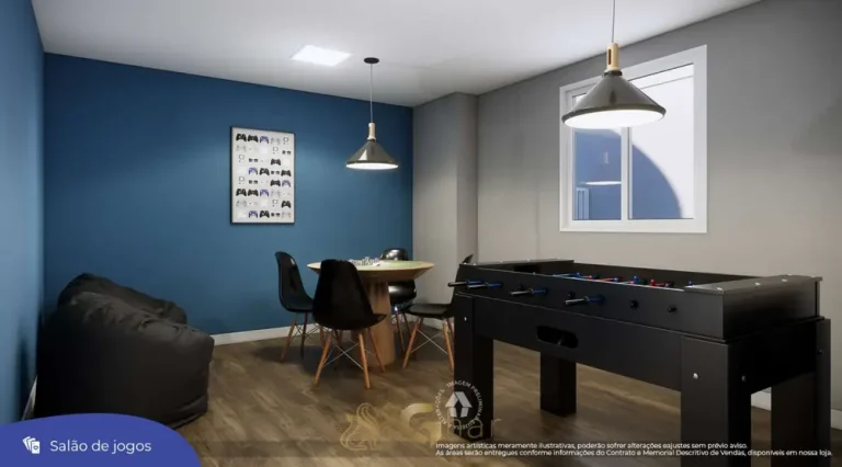 Salão de jogos em apartamentos no bairro da Penha, São Paulo
