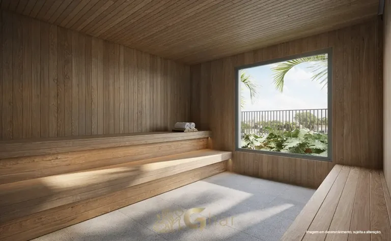 Sauna seca em apartamentos no bairro do Brooklin, São Paulo