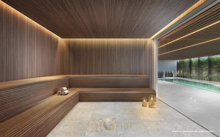 Sauna seca em apartamentos no bairro da Vila Madalena, São Paulo