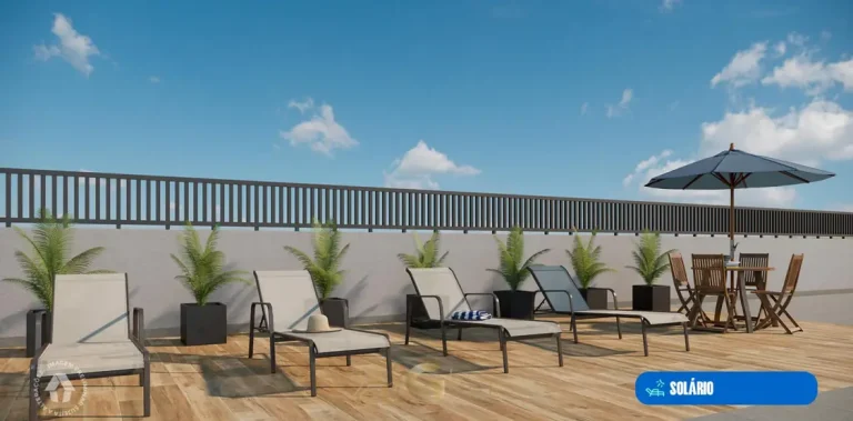 Solário do rooftop do condomínio Metrocasa Ermelino Matarazzo no bairro de Ermelino Matarazzo, São Paulo