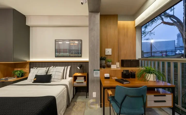 Apartamento decorado de 1 dormitório do condomínio Modo Ipiranga no bairro do Ipiranga, São Paulo