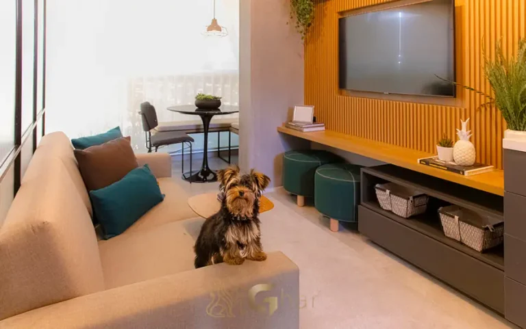 Apartamento decorado de 1 dormitório com marcenaria planejada em apartamentos no bairro do Ipiranga, São Paulo