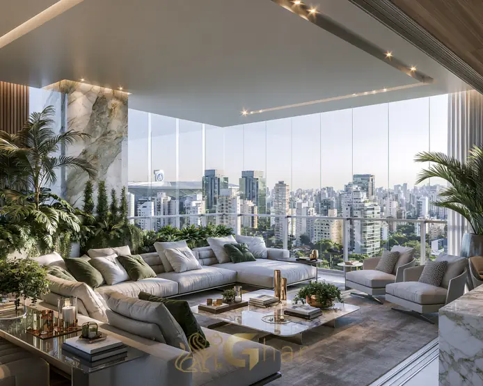 Obra de apartamentos na planta relacionada às tendências do mercado imobiliário em São Paulo
