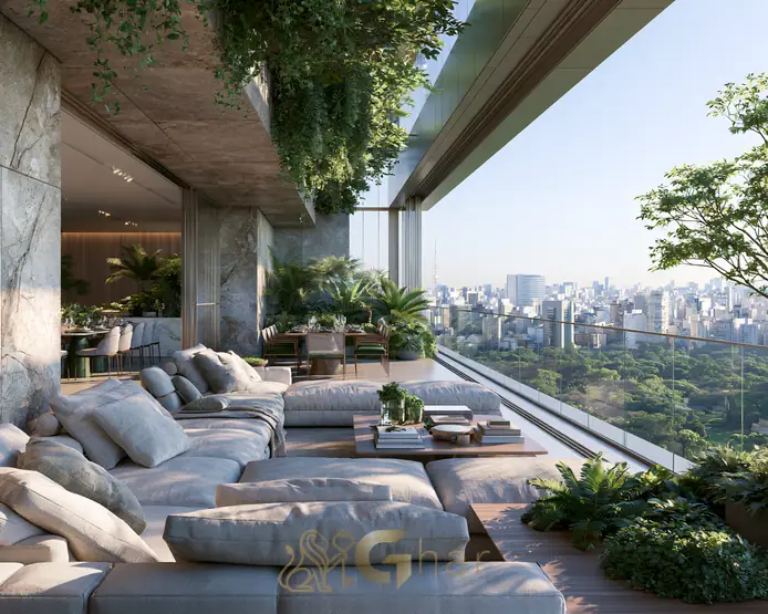 Tendências do mercado imobiliário 2026 em São Paulo – varanda de lançamento residencial novo