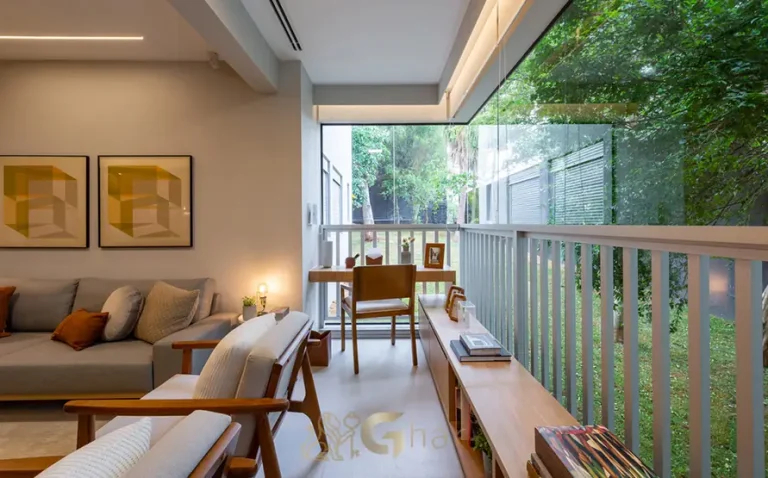 Terraço gourmet do apartamento decorado de 3 dormitórios em condomínio residencial no bairro do Ipiranga, na Zona Sul de São Paulo