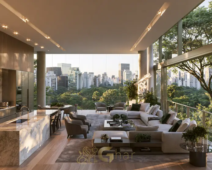 Valorização Imobiliária em Paraíso – Varanda de apartamento na região Zona Sul de São Paulo