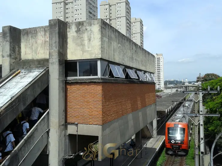 Estação de trem no bairro da Vila Leopoldina, região Zona Oeste de São Paulo
