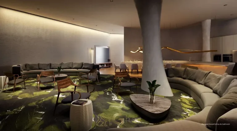 Ballroom de eventos do condomínio W Residences São Paulo no bairro da Vila Olímpia, São Paulo
