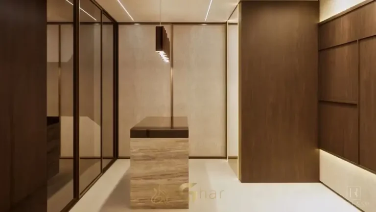 Closet planejado do apartamento decorado em apartamentos no bairro de Moema, São Paulo