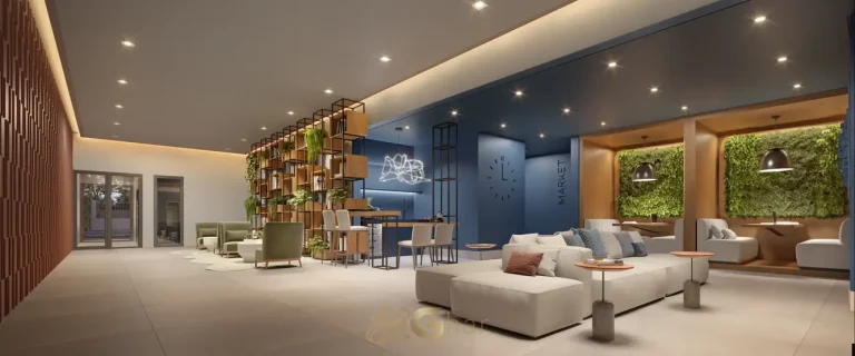 Coworking em condomínio residencial no bairro de Moema, na Zona Sul de São Paulo