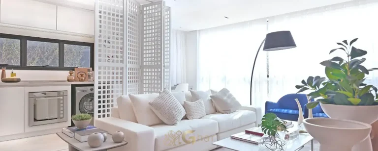 Cozinha aberta do apartamento decorado do condomínio Moema Vida Nova no bairro de Moema, São Paulo