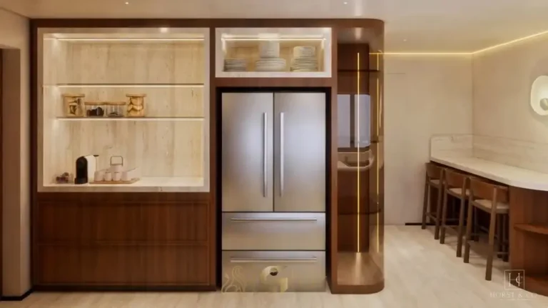 Cozinha com acabamento de alto padrão do apartamento decorado em apartamentos no bairro de Moema, São Paulo
