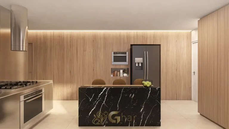 Cozinha do apartamento decorado em condomínio residencial no bairro do Ibirapuera, na Zona Sul de São Paulo