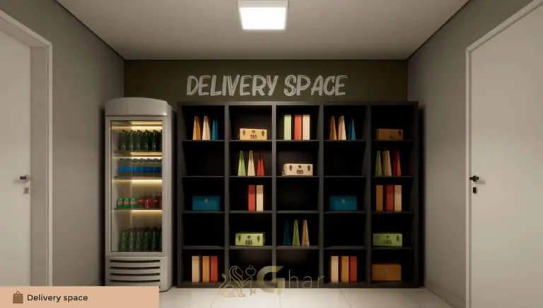 Espaço delivery para encomendas em condomínio residencial no bairro do Campo Belo, na Zona Sul de São Paulo