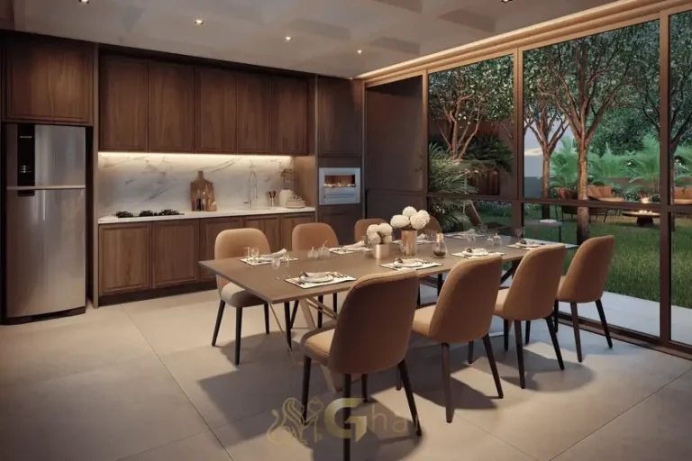 Espaço gourmet com bancada em apartamentos no bairro de Moema, São Paulo