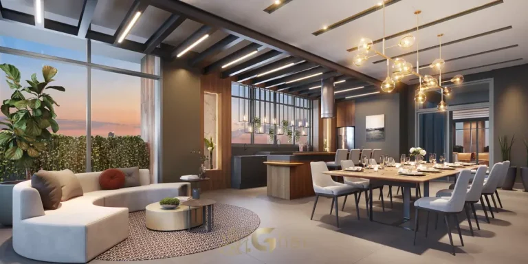 Espaço gourmet em apartamentos no bairro de Moema, São Paulo
