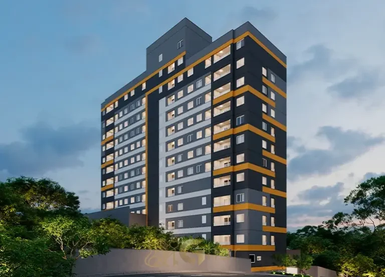Fachada contemporânea do condomínio Metrocasa Butantã no bairro do Butantã, São Paulo