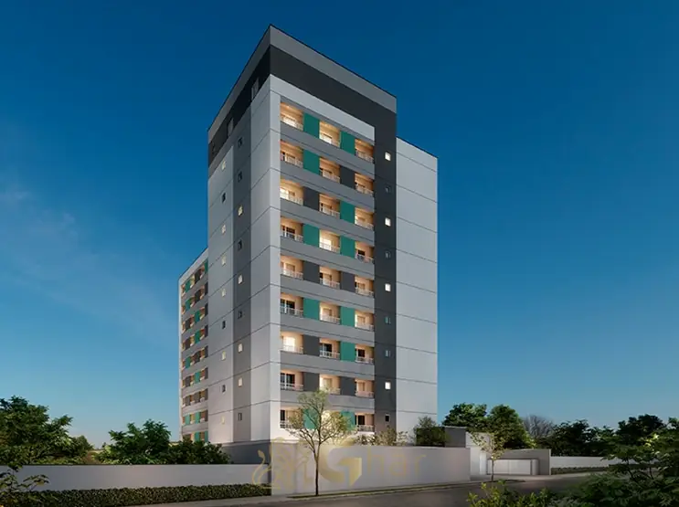 Fachada contemporânea do condomínio Metrocasa Cidade Universitária no bairro do Butantã, São Paulo