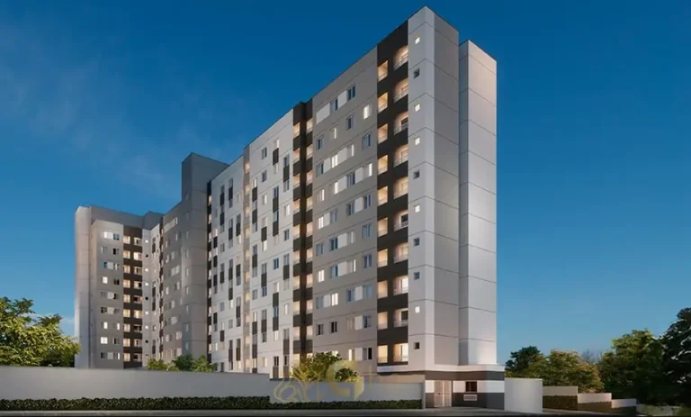 Fachada contemporânea do condomínio Metrocasa Estação Giovanni Gronchi no bairro da Vila das Belezas, São Paulo
