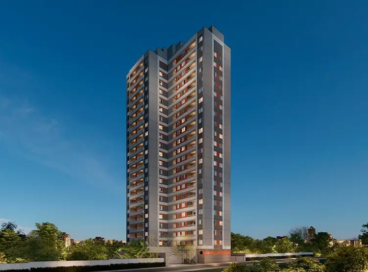 Fachada contemporânea do condomínio Metrocasa Estação João Paulo I no bairro da Freguesia do Ó, São Paulo