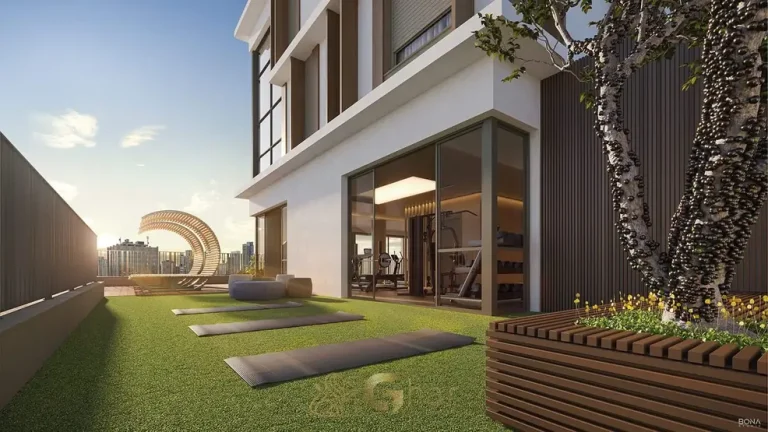 Fitness externo com solarium em apartamentos no bairro de Moema, São Paulo