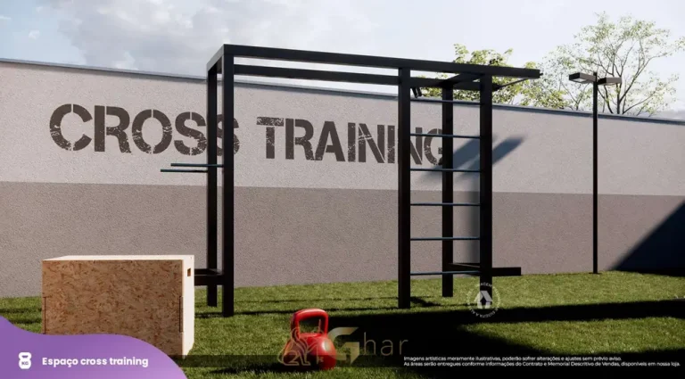 Espaço de fitness externo do condomínio Metrocasa Estação Giovanni Gronchi no bairro da Vila das Belezas, São Paulo