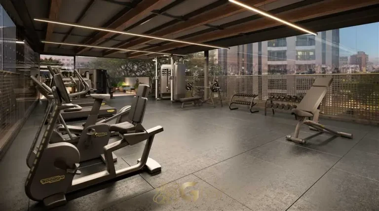 Fitness studio com aparelhos Tecnogym em condomínio residencial no bairro da Vila Nova Conceição, na Zona Sul de São Paulo