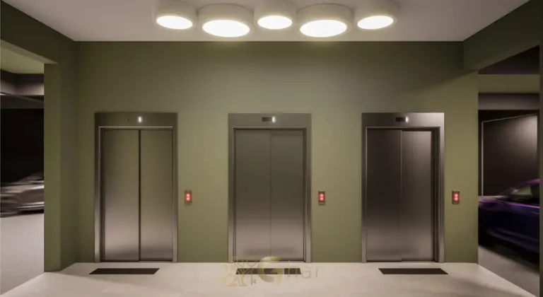 Hall dos elevadores em apartamentos no bairro da Vila Olímpia, São Paulo