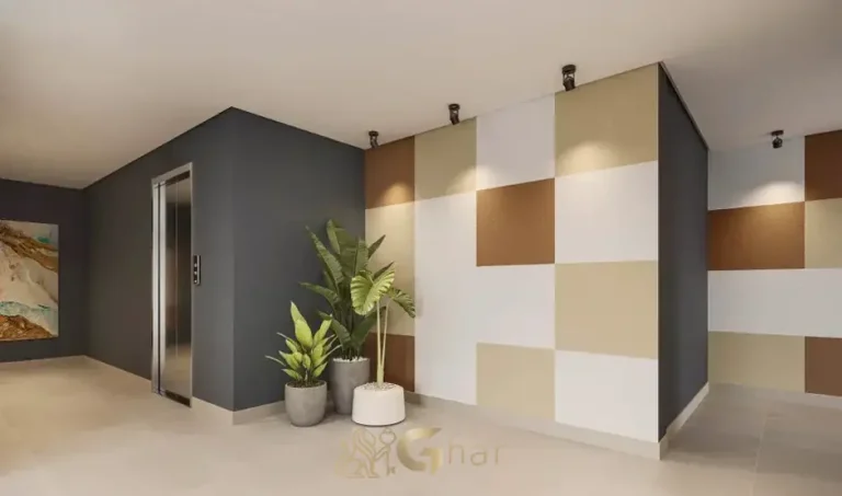 Hall de entrada em apartamentos no bairro do Brooklin, São Paulo